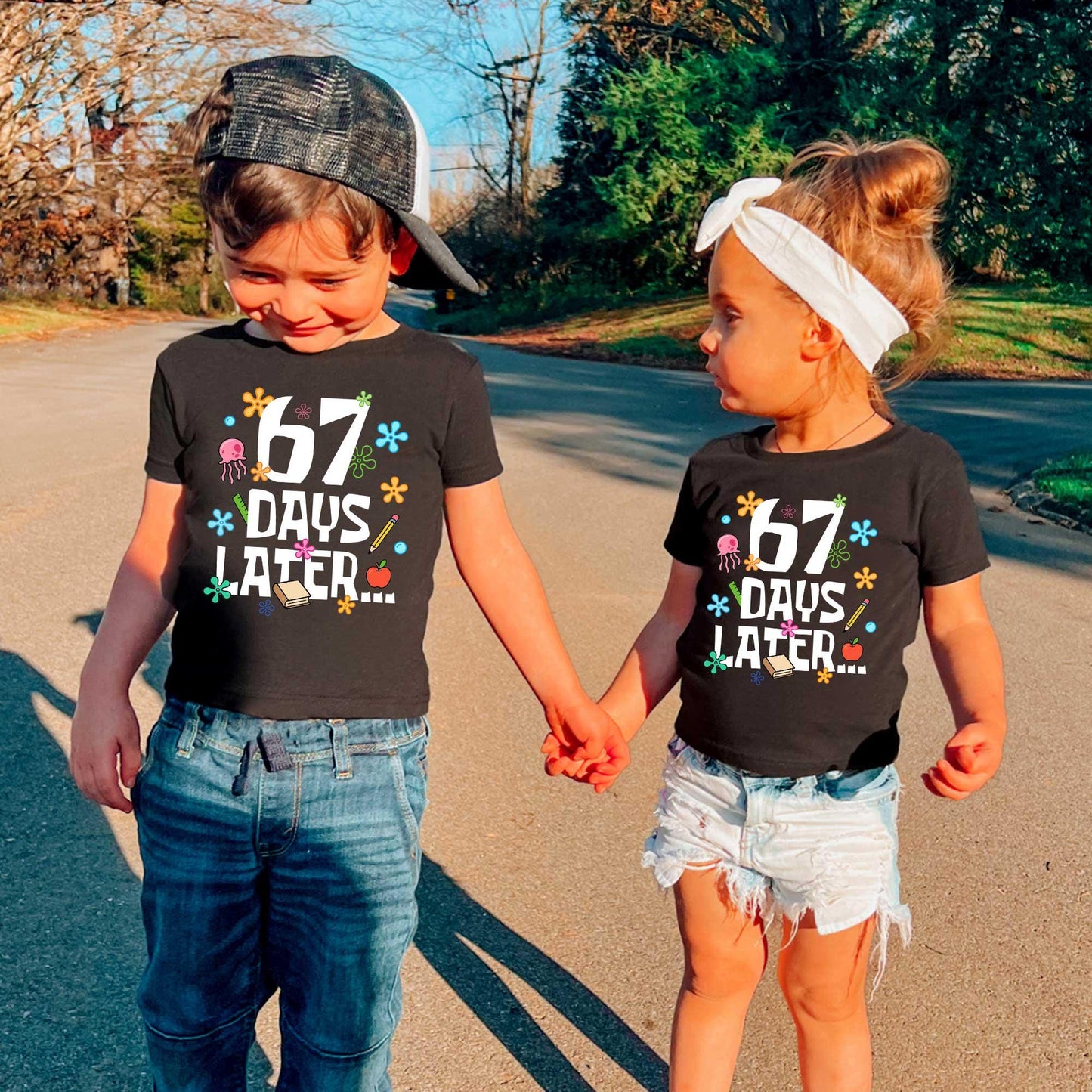 67 Days Later Shirt: 67th Day of School Six Seven Teacher Shirt School Tshirt