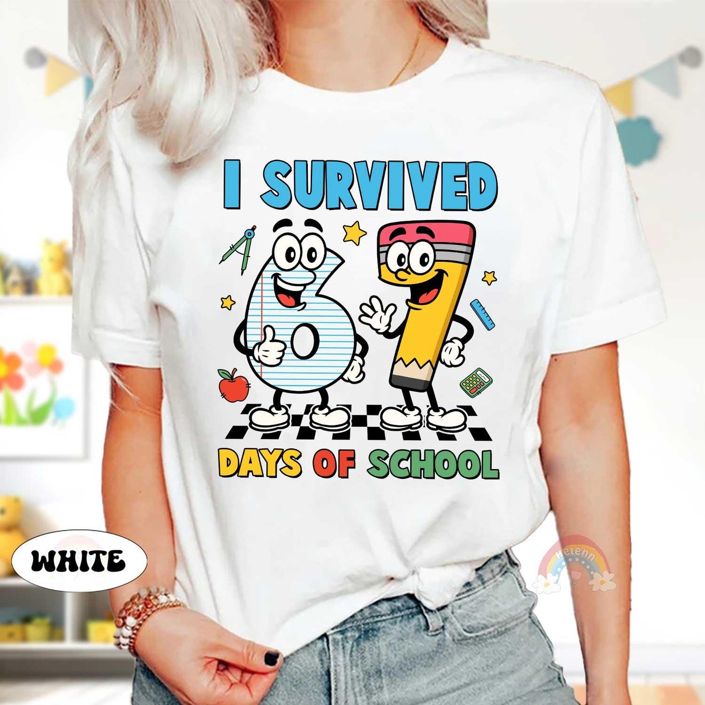 Custom I Survived 67 Days of School Shirt, 67th Day of School, Funny Teacher Shirt Six Seven Meme Funny Teacher Student School, Boys Teens