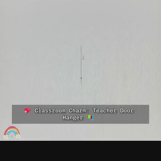 Custom Teacher Door Hanger, Teacher Name Sign For Classroom, Teacher Gift, Back To School, Teacher Appreciation Gift, Teacher Christmas Gift