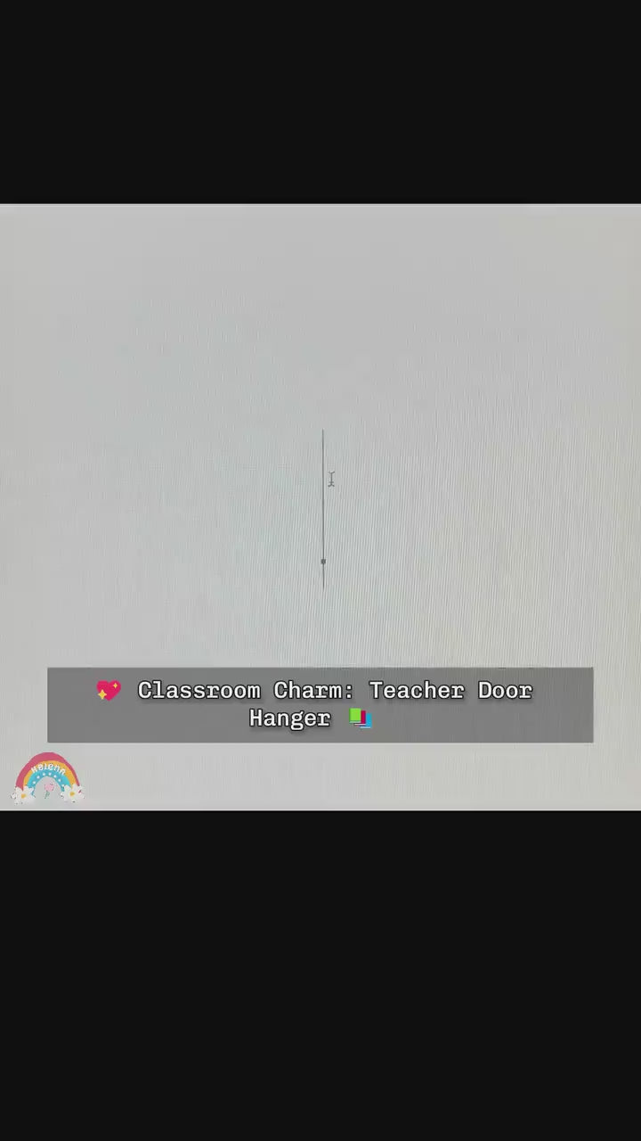 Custom Teacher Door Hanger, Teacher Name Sign For Classroom, Teacher Gift, Back To School, Teacher Appreciation Gift, Teacher Christmas Gift