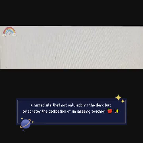 Personalized Teacher Name Plate, Custom Acrylic Plaque Desk Sign Gift For Teacher, Teacher Gifts, Teacher Appreciation Gift, Back To School