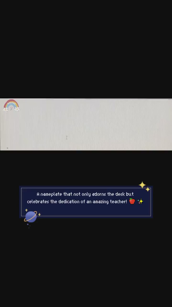 Personalized Teacher Name Plate, Custom Acrylic Plaque Desk Sign Gift For Teacher, Teacher Gifts, Teacher Appreciation Gift, Back To School