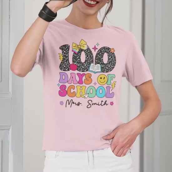 Custom 100 Days of School Shirt, Teacher Shirt Group 100th Day Of School, Celebrate 100th Day Shirt, School Shirt, Teacher Appreciation Gift