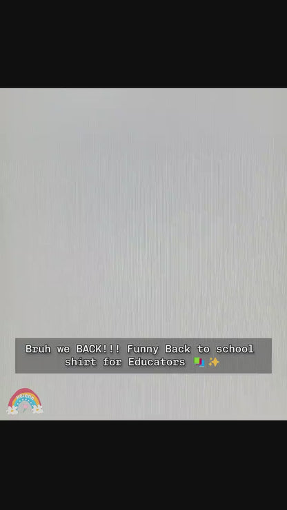 Teacher Shirt, Bruh We Are Back, Back To School Shirt, Funny Teacher, First Day Of School, Kindergarten Teacher, Teacher Appreciation Gift