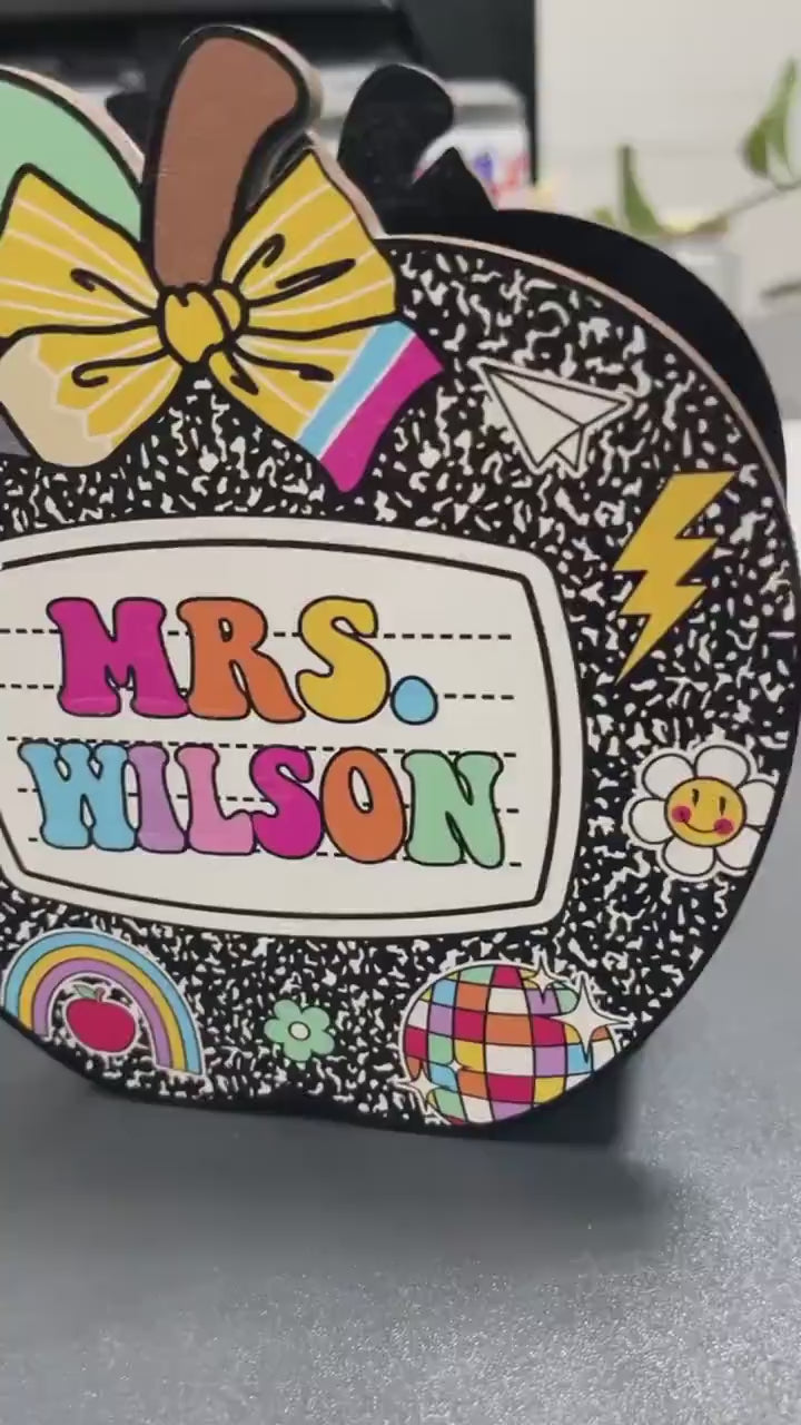 Custom Teacher Gift, Teacher Pencil Holder, Teacher Appreciation Gift, Back To School Gift, Teacher Desk Decor Pencil Gift for Teacher