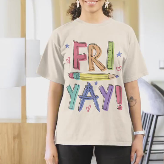 Teacher Shirt, Happy Friyay Shirt, Funny Teacher Shirt, Fri-Yay Shirt, Teacher Team Shirt, Kindergarten Teacher, Teacher Appreciation Gift