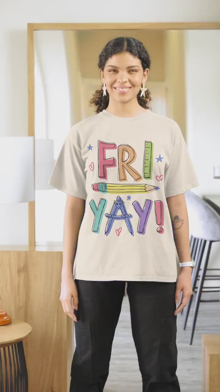Teacher Shirt, Happy Friyay Shirt, Funny Teacher Shirt, Fri-Yay Shirt, Teacher Team Shirt, Kindergarten Teacher, Teacher Appreciation Gift