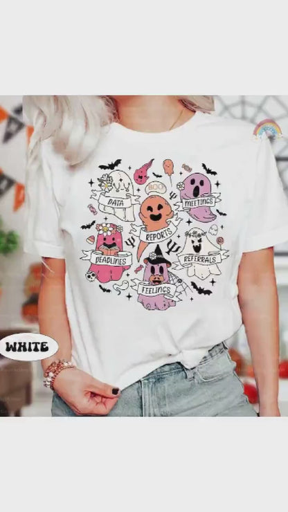 School Psychologist Halloween Shirt, Spooky School Psych Halloween Sweatshirt, Retro Halloween School Psych Ghost Shirt, School Psych Gifts