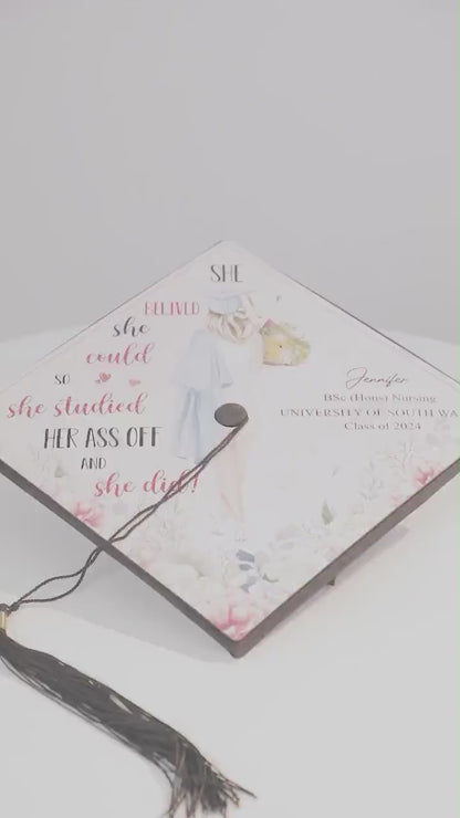 Personalized Kindergarten Graduation Cap Topper, Kindergarten Grad Next Stop 1st Grade Topper, Custom Grad Topper Teacher Gift School Gift