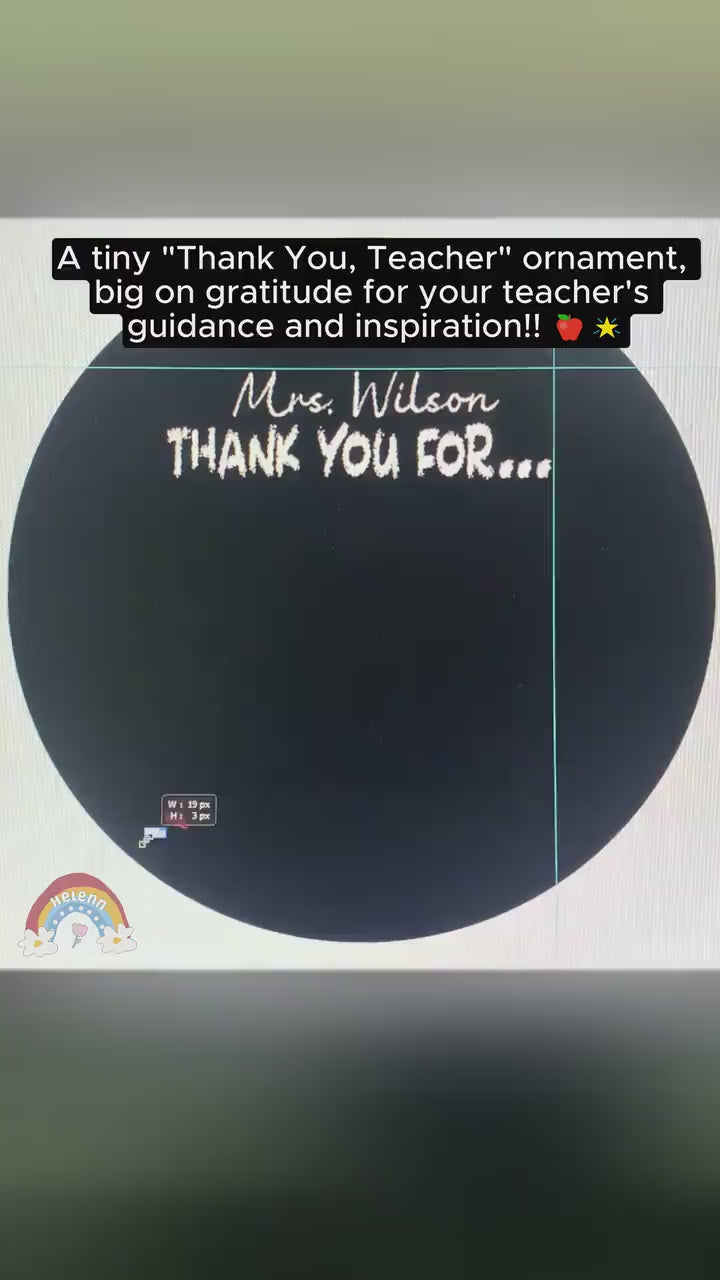 Personalized Teacher Ornament, Thank You Teacher Ornament, Best Teacher Ever, Custom Christmas Gifts For Teacher, Teacher Gift Keepsakes