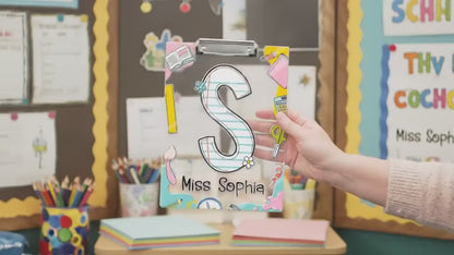 Custom Teacher Clipboard, Acrylic Clipboard For Teacher, Personalized Teacher Gift Christmas, Back To School Gift, Teacher Appreciation Gift