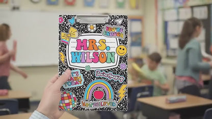 Personalized Teacher Clipboard, Teacher Daily Affirmation Custom Clipboard Both Sides Printed, Back To School Gift Teacher Appreciation Gift