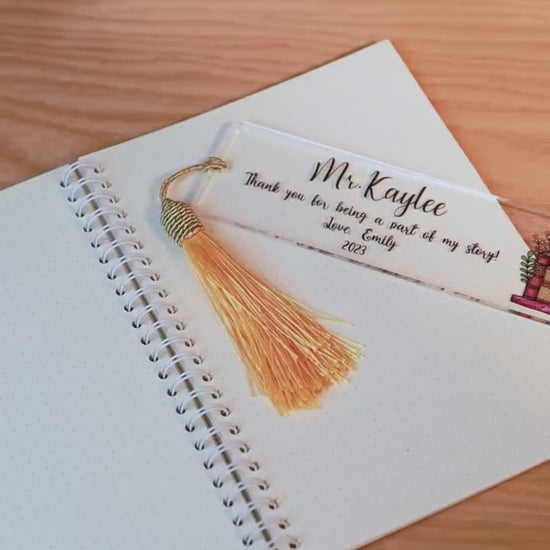 Personalized Teacher Bookmarks Composition Book Gift, Thank You Teacher Gift, Back To School Gift, Teacher Gifts, Teacher Appreciation Gift