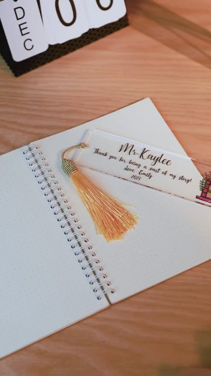 Personalized Teacher Bookmarks Composition Book Gift, Thank You Teacher Gift, Back To School Gift, Teacher Gifts, Teacher Appreciation Gift