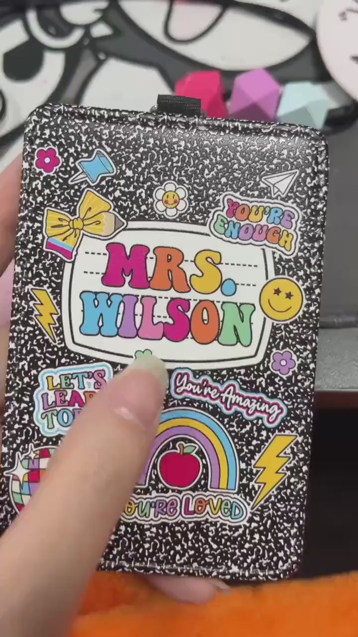 Personalized Teacher ID Badge Holder, The Life of A Teacher Badge Holder, Funny Teacher Showgirl, Teacher Appreciation Gift, Back To School