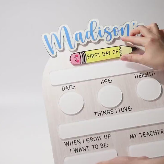 First Day of School Sign, Back to School Sign, Preschool Kindergarten 1st Day of School Sign, School Board, First And Last Day School Sign